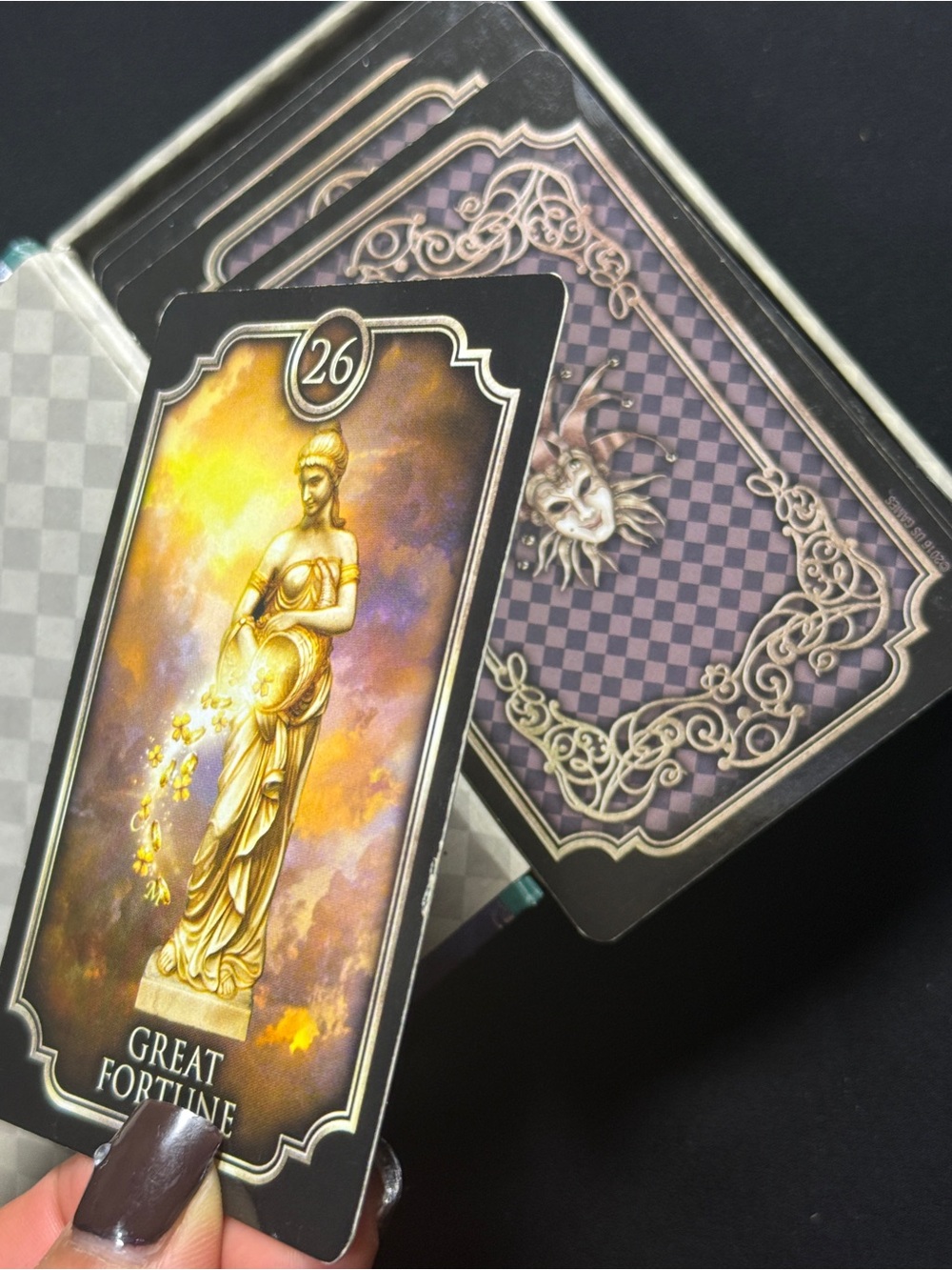Fin de Siècle Kipper Fortune Telling Deck by Ciro Marchetti - Purple & Green Box